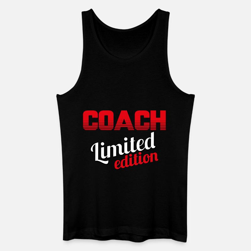 COACH LIMITIERTE AUFLAGE - Männer Bio Tank Top - Schwarz