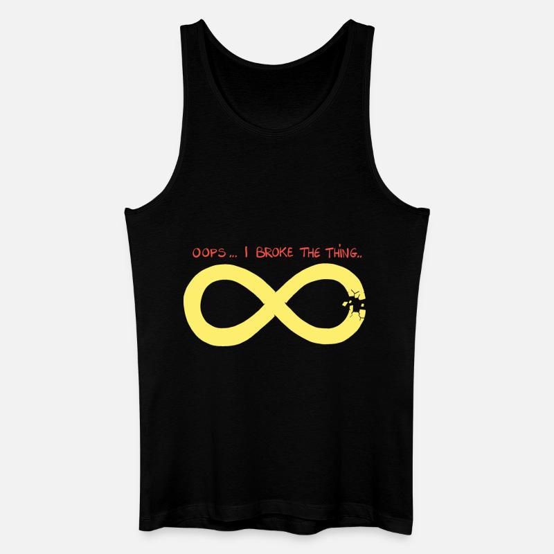 Infinity has a problem. - Men’s Organic Tank Top - black