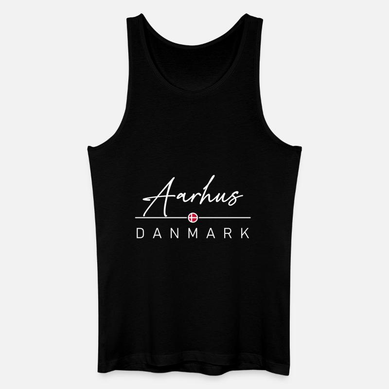 Dänemark - Aarhus - Danmark - Denmark - Männer Bio Tank Top - Schwarz