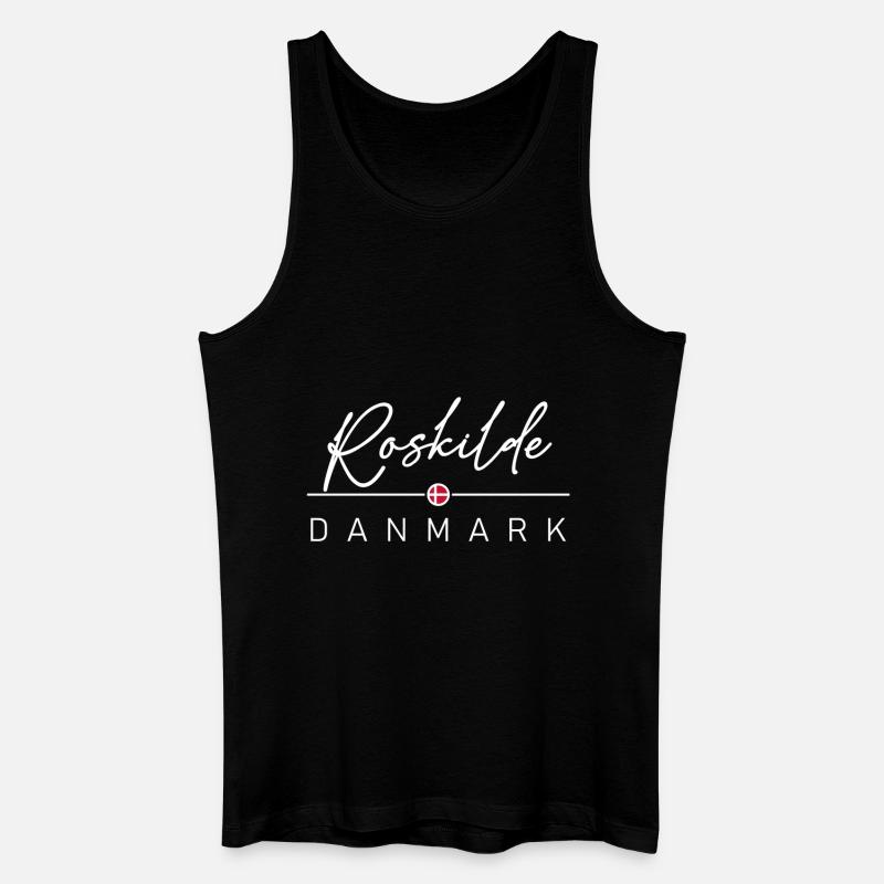Dänemark - Roskilde - Danmark - Denmark - Männer Bio Tank Top - Schwarz