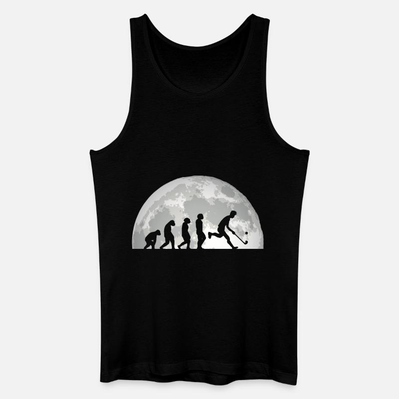 Feldhockeyspieler Evolution Feldhockey - Männer Bio Tank Top - Schwarz