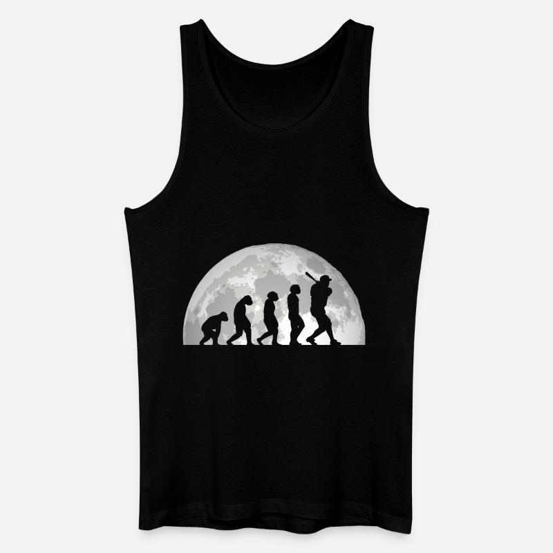 Baseballspieler Evolution Baseball - Männer Bio Tank Top - Schwarz