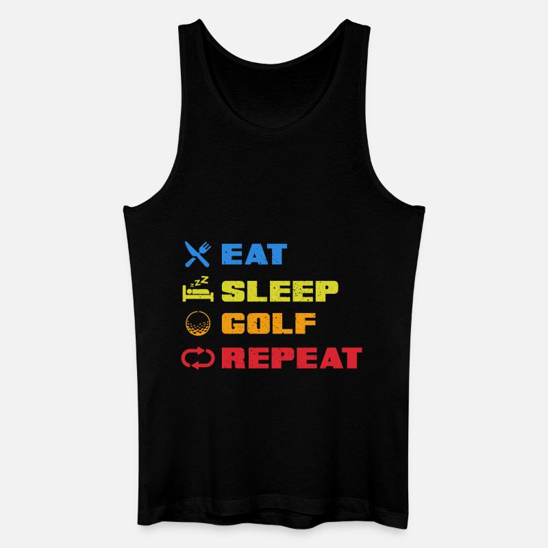 Golfspieler Golf Geschenk Golfschläger Spruch - Männer Bio Tank Top - Schwarz