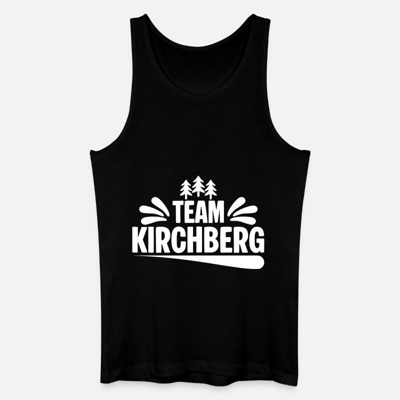 Team Kirchberg - Männer Bio Tank Top - Schwarz