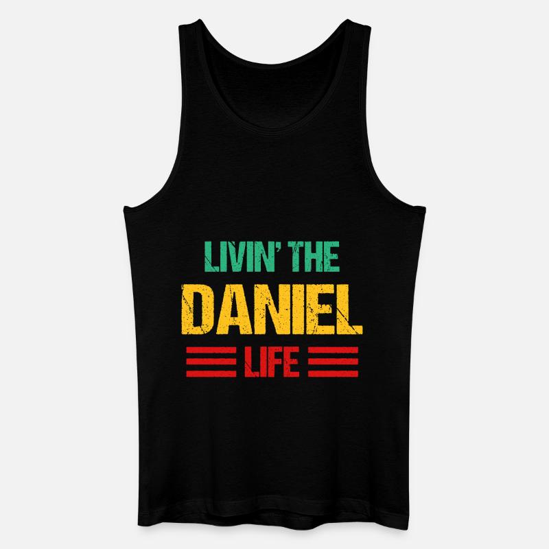 Daniel - Männer Bio Tank Top - Schwarz