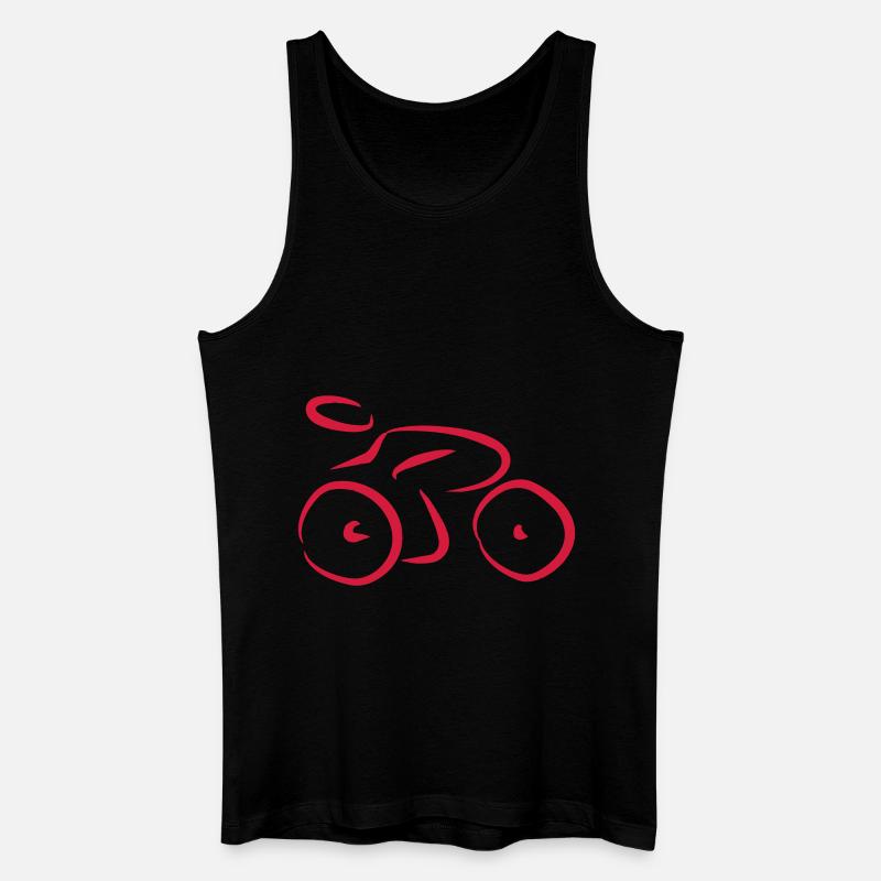 Fahrrad - Männer Bio Tank Top - Schwarz