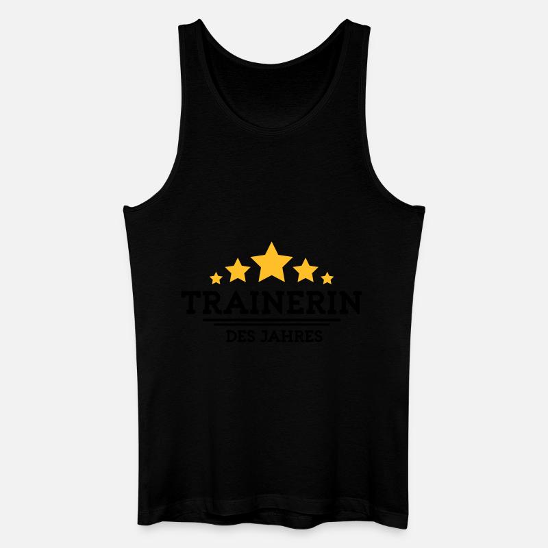 trainerin des Jahres - Männer Bio Tank Top - Schwarz