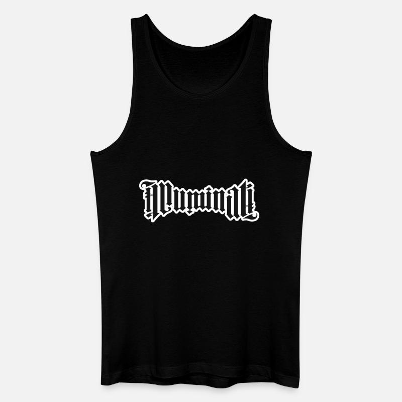 Illuminati - Männer Bio Tank Top - Schwarz