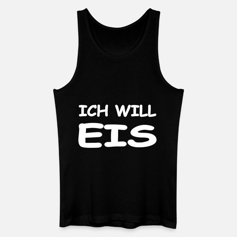 Eis - Männer Bio Tank Top - Schwarz