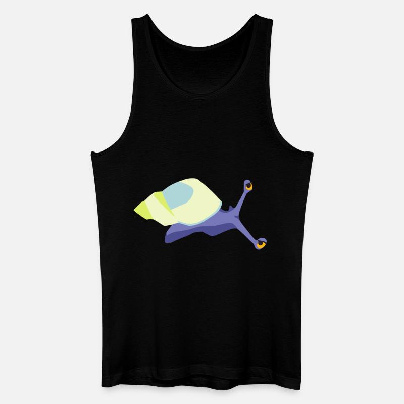 Schneckenviolett - Männer Bio Tank Top - Schwarz