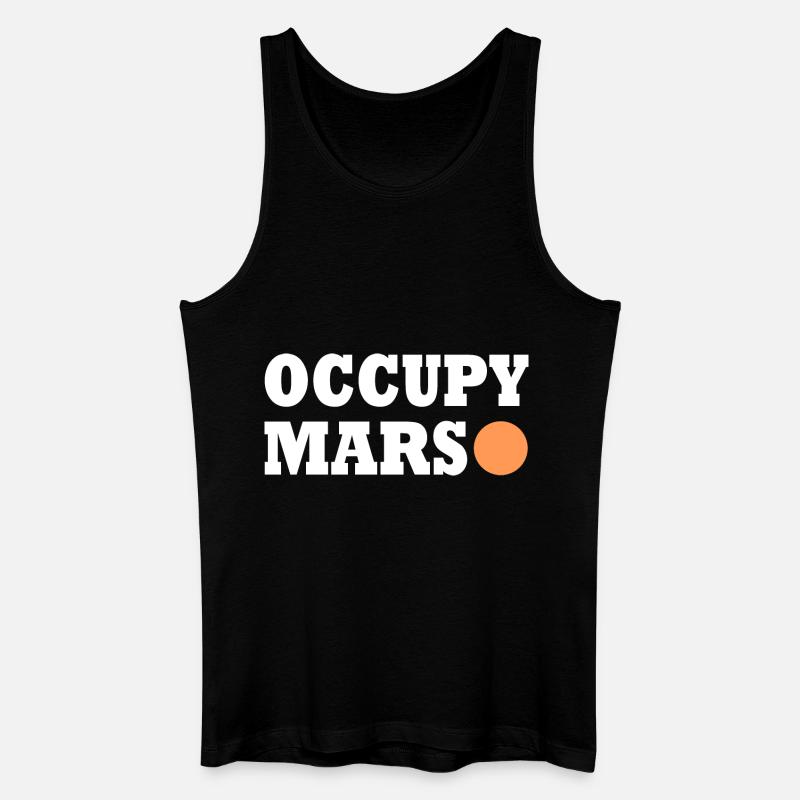 Occupy Mars - Männer Bio Tank Top - Schwarz