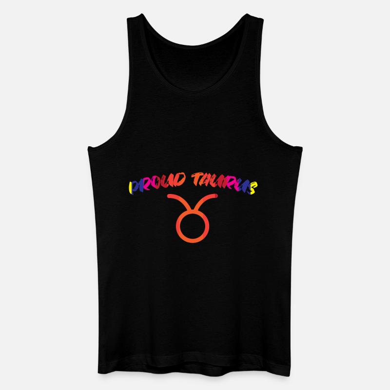 Sternzeichen Stier - Männer Bio Tank Top - Schwarz