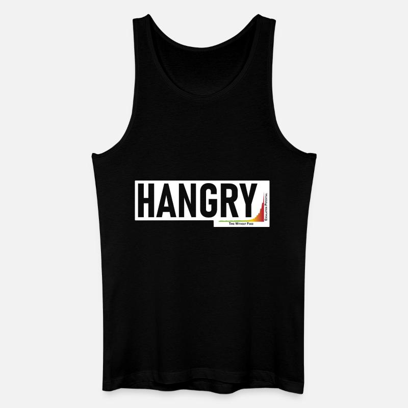 Hangry - Männer Bio Tank Top - Schwarz