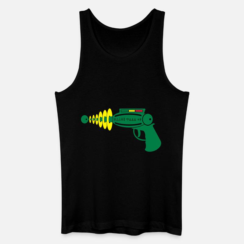 Taser - Männer Bio Tank Top - Schwarz