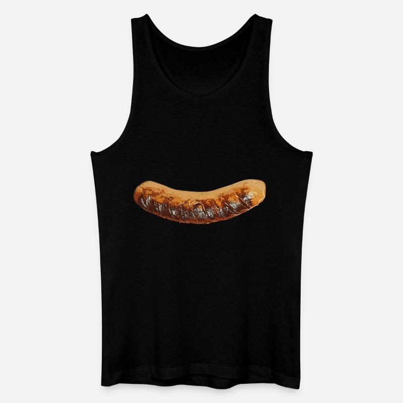 Bratwurst - Männer Bio Tank Top - Schwarz
