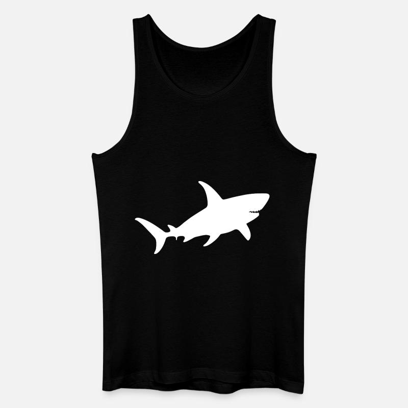 Hai - Männer Bio Tank Top - Schwarz