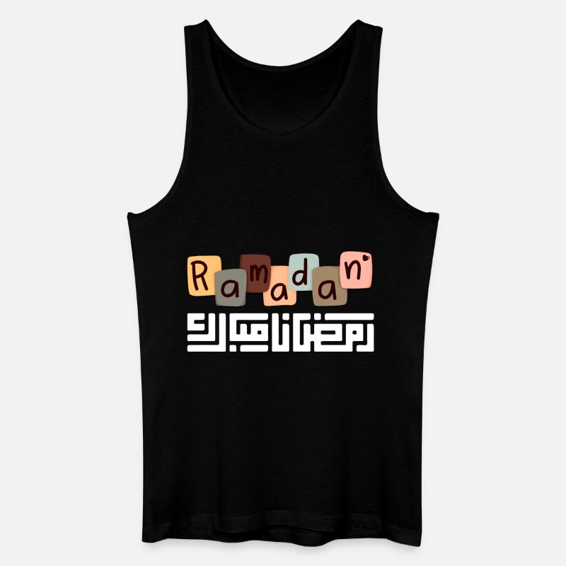 Ramadan Mubarak - Männer Bio Tank Top - Schwarz