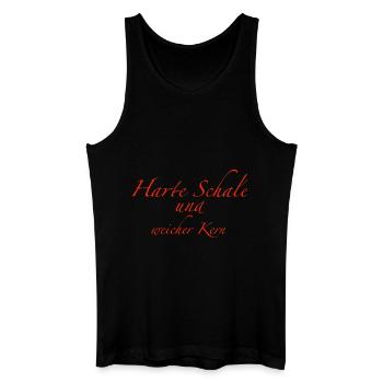 harte Schale - Männer Bio Tank Top - Schwarz - Vorne