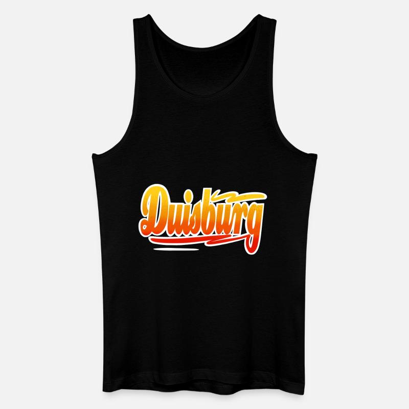 Duisburg - Männer Bio Tank Top - Schwarz