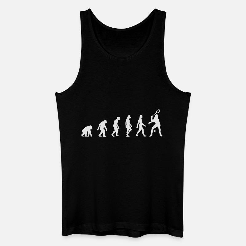 Die Evolution von Squash - Männer Bio Tank Top - Schwarz