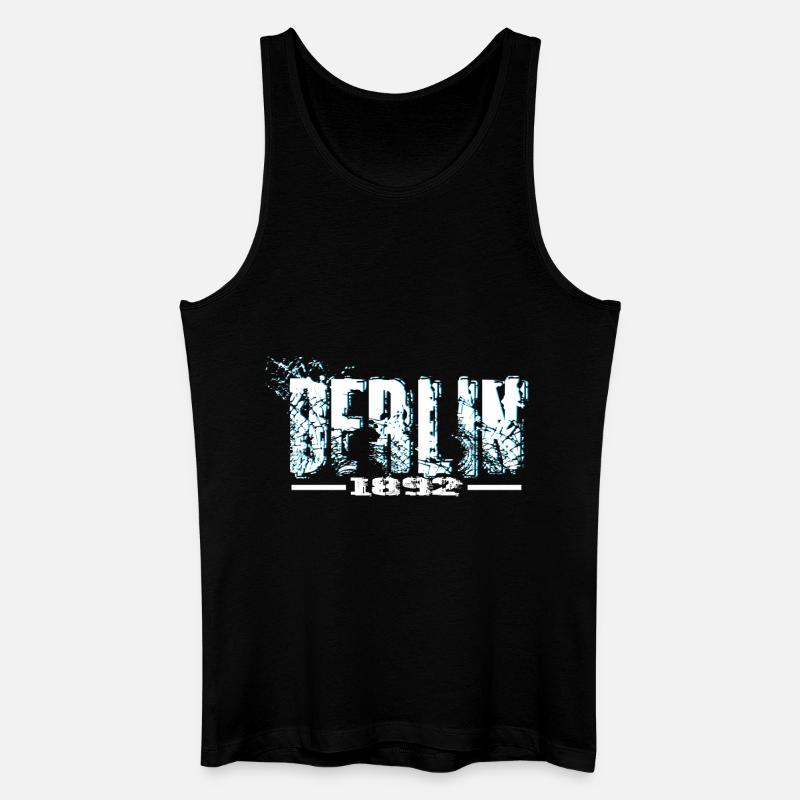 Berlin - Männer Bio Tank Top - Schwarz