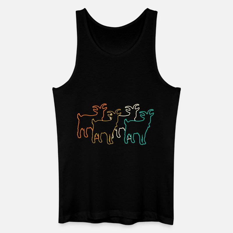 Ziegen - Männer Bio Tank Top - Schwarz