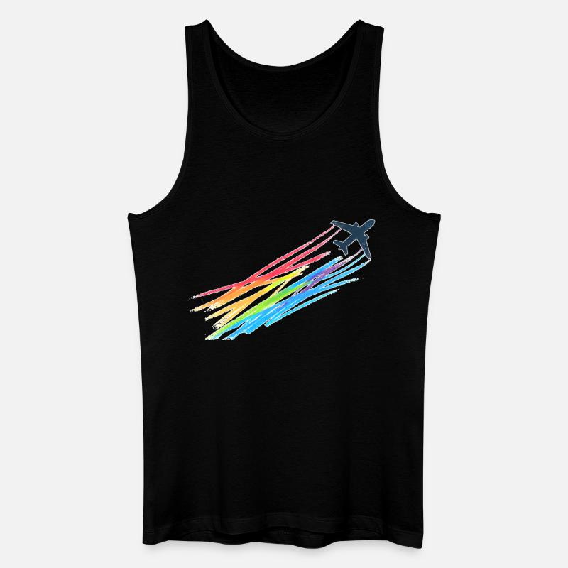 Rainbow Machine - Männer Bio Tank Top - Schwarz