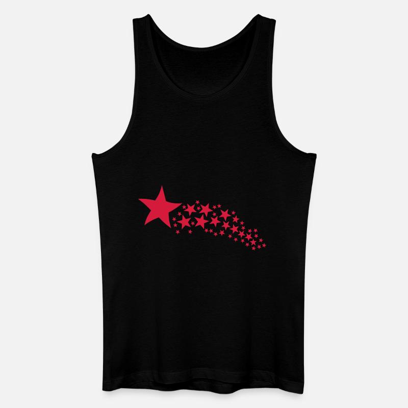 Sternschnuppe - Männer Bio Tank Top - Schwarz