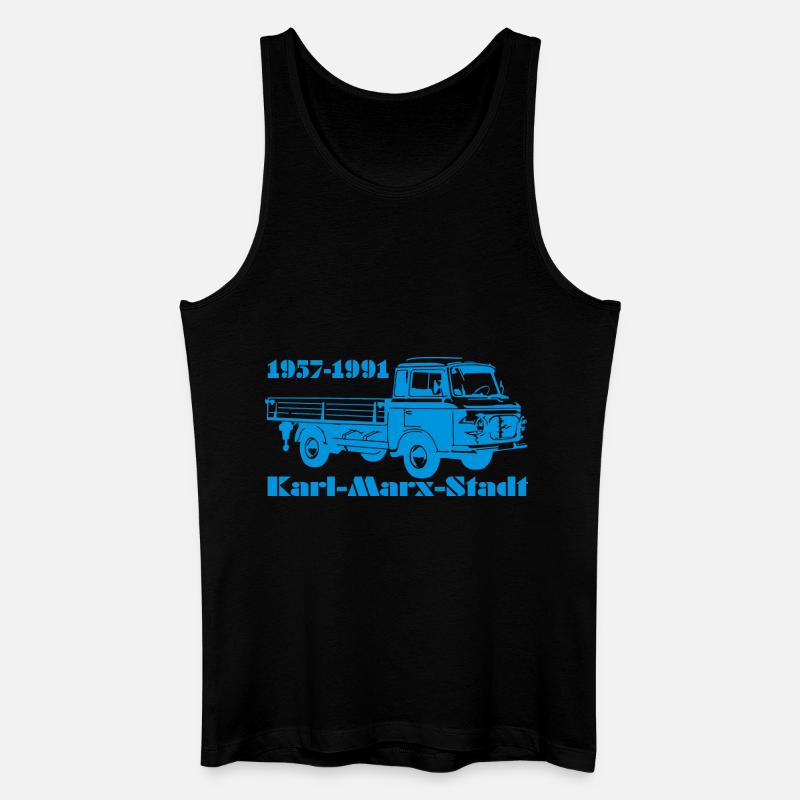 Barkas Pritsche B1000 - Männer Bio Tank Top - Schwarz