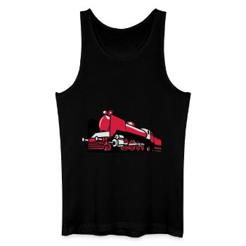 dampflok railroad tender - Men’s Organic Tank Top - black - Front