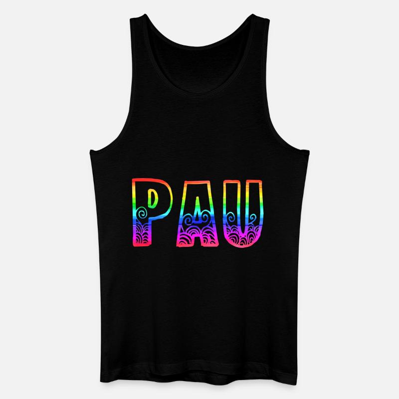 pau rs regenbogen - Männer Bio Tank Top - Schwarz