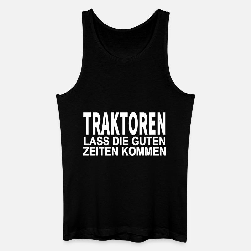 Traktor - Männer Bio Tank Top - Schwarz