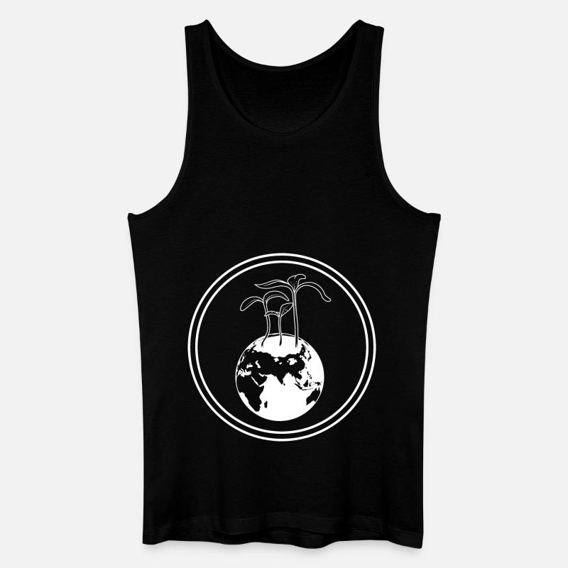 Planet Erde - Männer Bio Tank Top - Schwarz