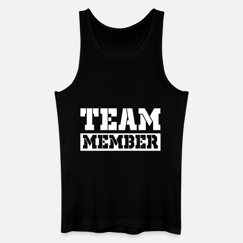 Team Mitglied - Männer Bio Tank Top - Schwarz