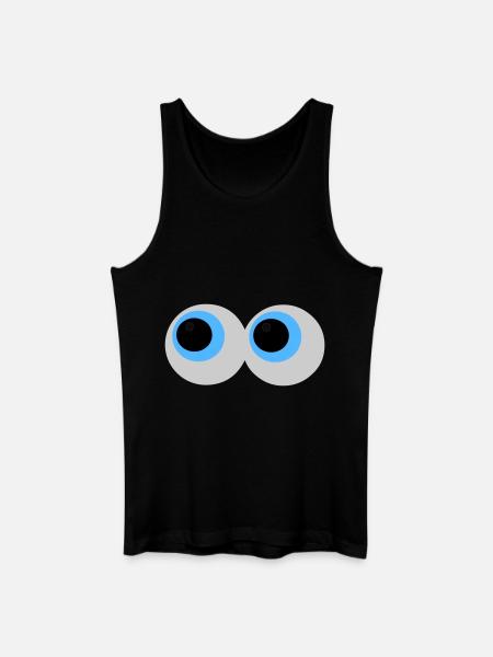 Yeux - Débardeur bio Homme - noir