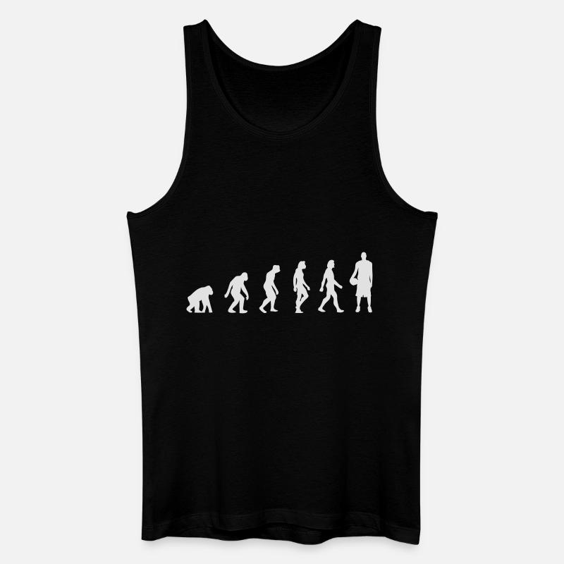 Die Evolution des Basketballs - Männer Bio Tank Top - Schwarz