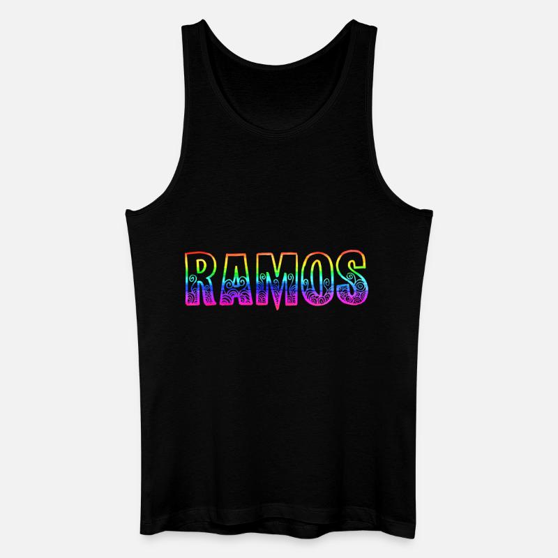 ramos rs regenbogen - Männer Bio Tank Top - Schwarz