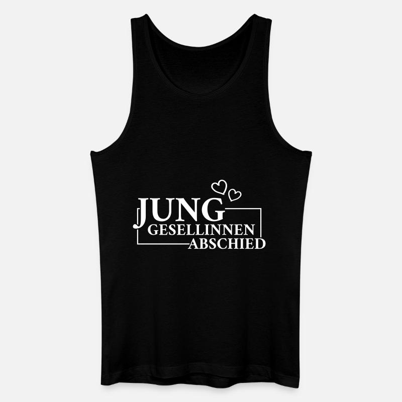 Junggesellinnenabschied Herzen - Männer Bio Tank Top - Schwarz