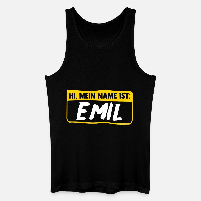 Emil - Männer Bio Tank Top - Schwarz