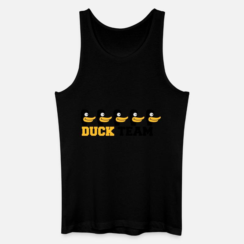 Duck Team - Männer Bio Tank Top - Schwarz