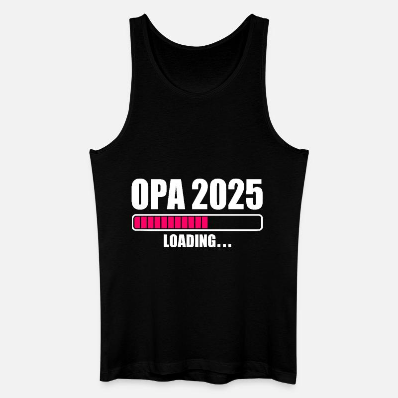 Opa 2025 - Männer Bio Tank Top - Schwarz