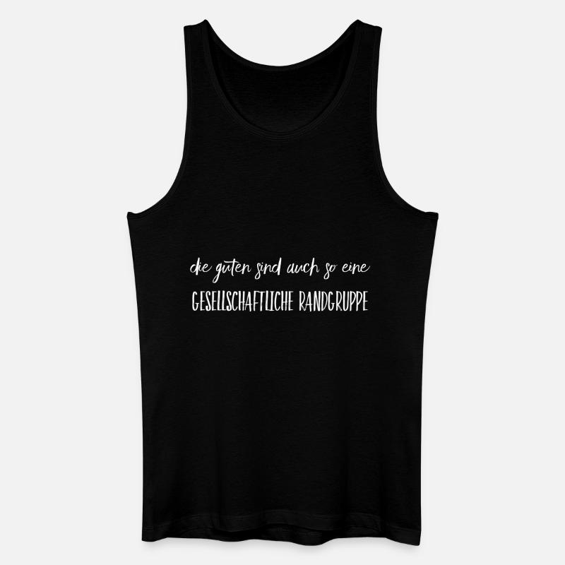 Lustiger Spruch - Männer Bio Tank Top - Schwarz