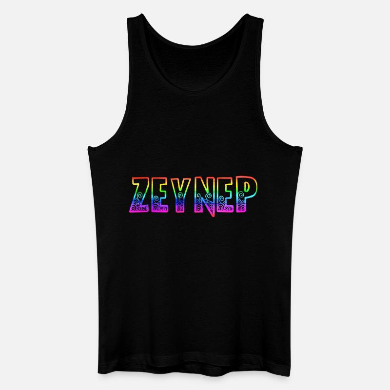 zeynep rs regenbogen - Männer Bio Tank Top - Schwarz