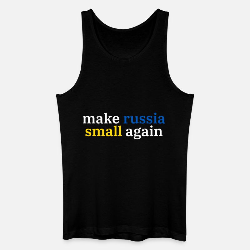 make russia small again - Männer Bio Tank Top - Schwarz