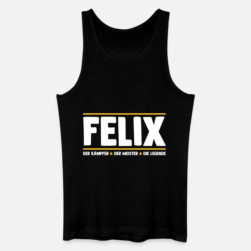 Felix - Männer Bio Tank Top - Schwarz