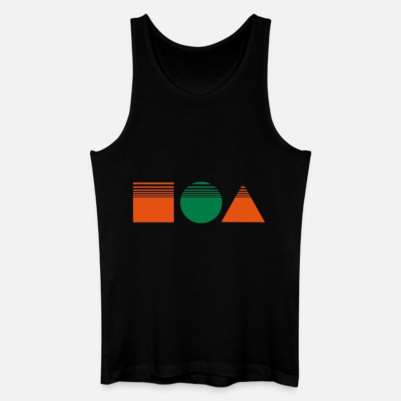Design rectangle / square / triangle - Men’s Organic Tank Top - black