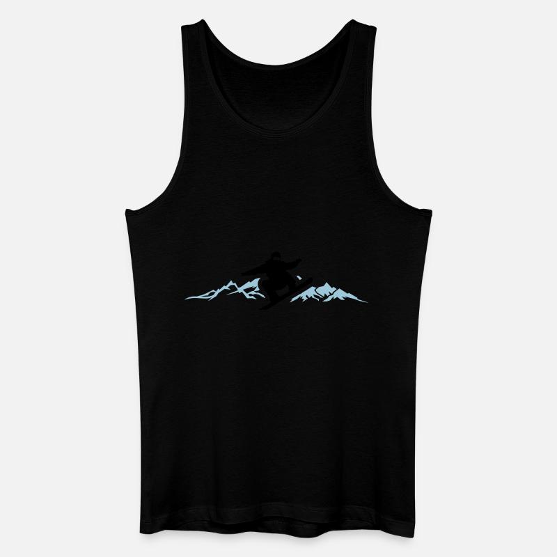 Wintersport - Snowboard - Männer Bio Tank Top - Schwarz