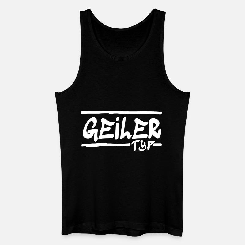 Geiler Typ, selbstbewusst, Kompliment, Motivation - Männer Bio Tank Top - Schwarz