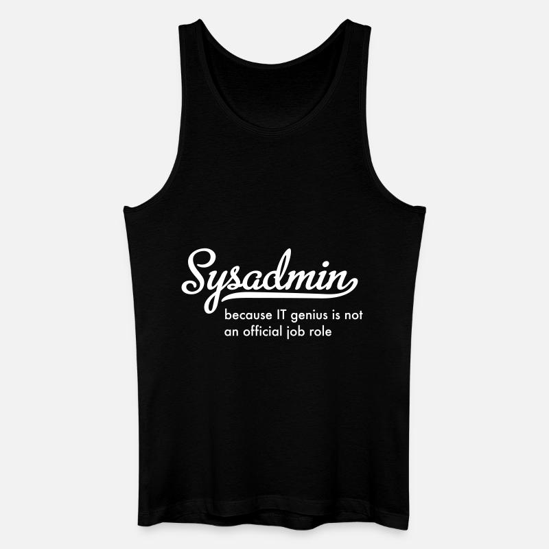 Systemadministrator - Männer Bio Tank Top - Schwarz