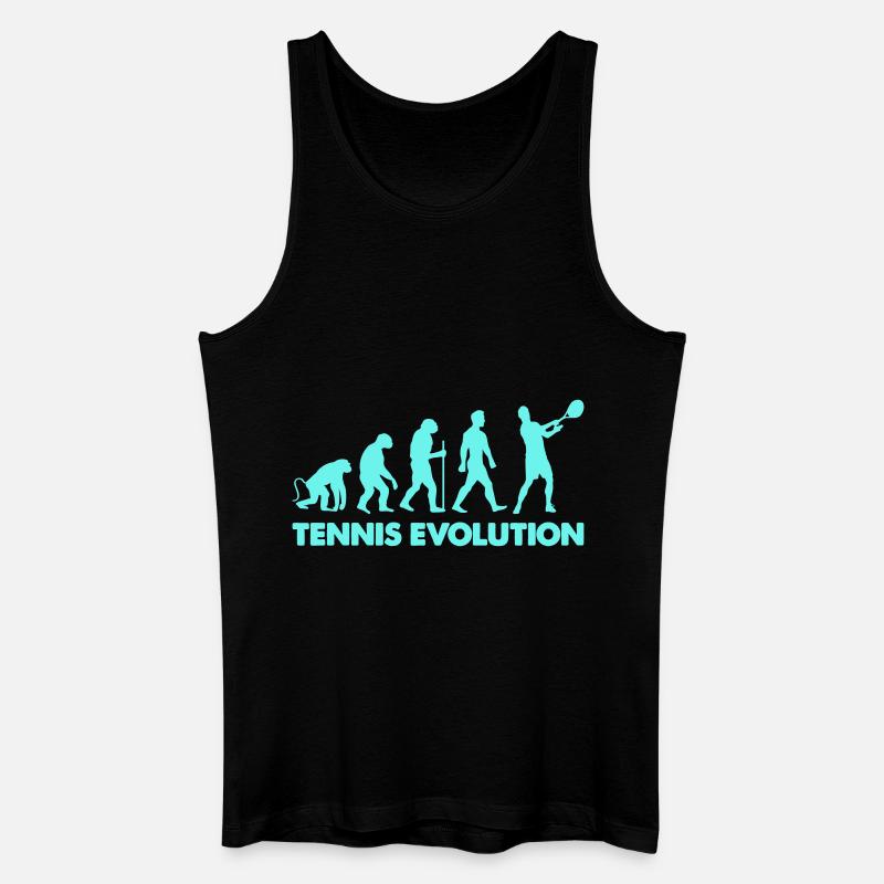 tennis 1 - Männer Bio Tank Top - Schwarz